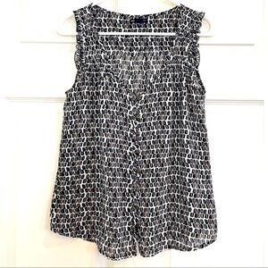 GAP sleeveless tie blouse